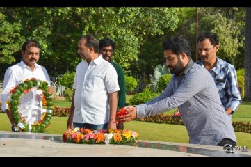 Jr Ntr and Koratala Siva Visit to NTR Ghat